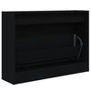 vidaXL Shoe Cabinet Black 80x21x57 cm Engineered Wood
