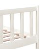 vidaXL Bed Frame without Mattress White Solid Wood 160x200 cm (810093+814155)