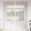 vidaXL Voile Curtain with Curtains 2 pcs Cream 260 x 140 cm Polyester