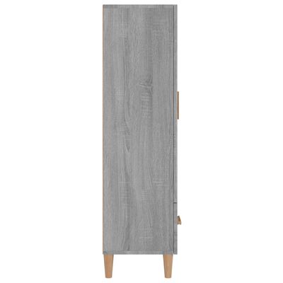 vidaXL Highboard Grey Sonoma 70x31x115 cm Engineered Wood