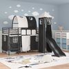vidaXL Kids'Loft Bed Frame Black 100 x 190 cm Metal