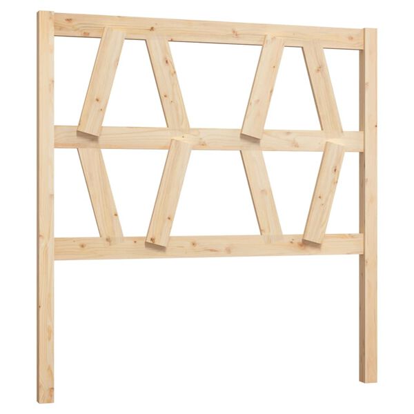 vidaXL Bed Headboard 106x4x100 cm Solid Wood Pine