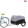 vidaXL Bike Trailer Black and Grey 45 kg Iron