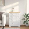 vidaXL Storage Chests White 92 x 48 x 114 cm Solid Pine Wood