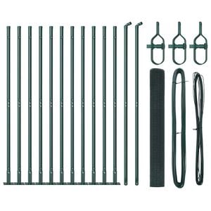 vidaXL Welded Wire Fence with Concrete Base 25 x 1 m (W x H)