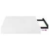 vidaXL Floating Wall Shelf High Gloss White 40x23x3.8 cm MDF