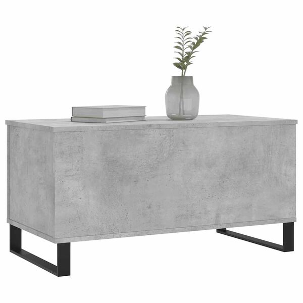 vidaXL Coffee Table Concrete Grey 90x44.5x45 cm Engineered Wood