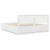 vidaXL Bed Frame with Headboard White 180 x 200 cm Engineered Wood