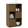 vidaXL Highboard Honey Brown 74x35x117 cm Solid Wood Pine