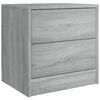 vidaXL Bedside Cabinets 2 pcs Grey Sonoma 40x30x40 cm Engineered Wood