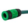 25 m Green Flexible PVC Hose 1/2 Inch 3 pcs of Connectors Included