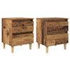 vidaXL Bed Cabinets 2 pcs Old Wood 40 x 35 x 50 cm Engineered Wood