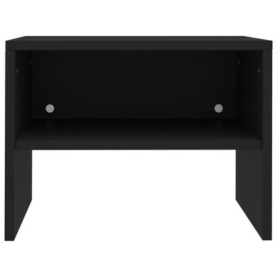 vidaXL Bedside Cabinet Black 40x30x30 cm Chipboard