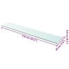 vidaXL Shelf Panel Glass Clear 110x20 cm