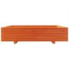 vidaXL Garden Planter Wax Brown 110x110x26.5 cm Solid Wood Pine