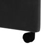 vidaXL Dining Chairs with Wheels 2 pcs Black 58 x 65 x 98 cm Velvet