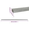 vidaXL Garden Fence Posts 20 pcs Silver 220 cm Steel