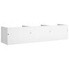 vidaXL Wall Cabinets 2 pcs White 75x18x16.5 cm Engineered Wood