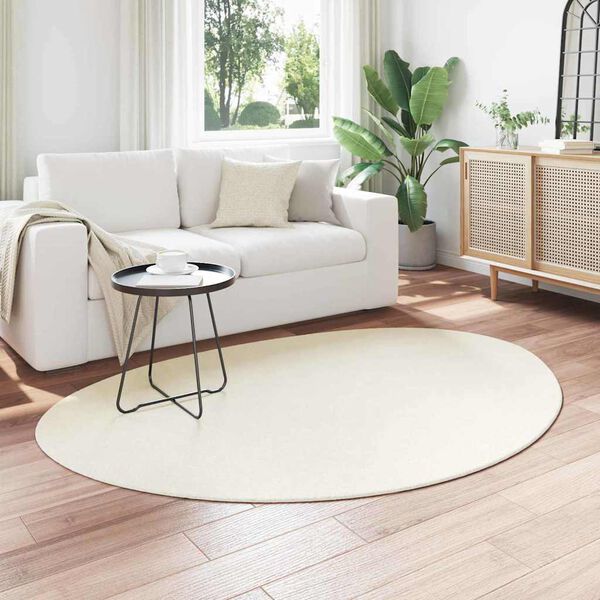 vidaXL Carpet Folding HUARTE Cream 120 x 170 cm Polyester