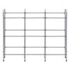 vidaXL Storage Shelf for 9 Crates Silver 145x33x116 cm Steel