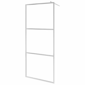 vidaXL Shower screens Silver 80 x 195 cm Glass and Aluminium