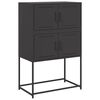 vidaXL Sideboard Black 68.5x38.5x107 cm Steel