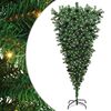 vidaXL Upside-down Artificial Pre-lit Christmas Tree with Ball Set PVC