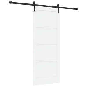 vidaXL Sliding Door ORKDAL 83 x 202 cm Solid Pine Wood White