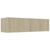 vidaXL TV Cabinet Sonoma Oak 120x30x30 cm Engineered Wood