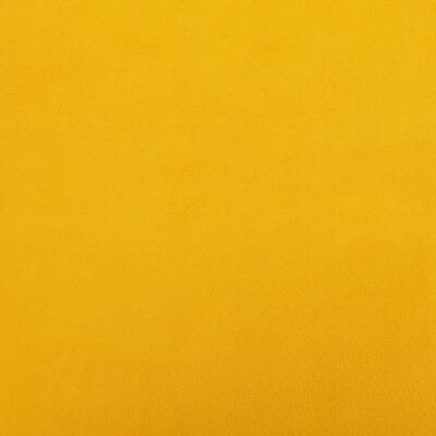 vidaXL Rocking Chair Mustard Yellow Velvet