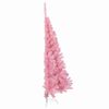 vidaXL Artificial Pre-lit Christmas Tree with 150 LEDs Pink 150 cm PVC