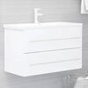 vidaXL Sink Cabinet White 80x38.5x48 cm Engineered Wood