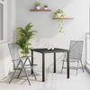 vidaXL Garden Dining Set Folding 3 pcs Anthracite Steel