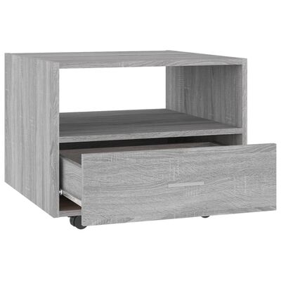 vidaXL Coffee Table Grey Sonoma 55x55x40 cm Engineered Wood