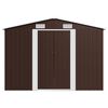 vidaXL Garden Shed 257x392x181 cm Metal Brown