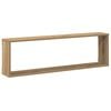 vidaXL Wall Cube Shelves 4 pcs Artisan Oak 100x15x30 cm Engineered Wood