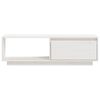 vidaXL TV Cabinet White 110x30x33.5 cm Solid Pinewood