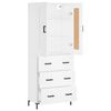 vidaXL Highboard White 69.5x34x180 cm Engineered Wood