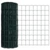 vidaXL Euro Fence Green 0.4 x 50 m PVC-coated iron