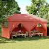 vidaXL Party Tent Folding Terracotta 292 x 580 x 315 cm Oxford Fabric