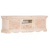 vidaXL TV Cabinet White 120x30x40 cm Solid Mango Wood