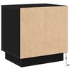 vidaXL Bedside Cabinet Black 44 x 34.5 x 45 cm Engineered Wood