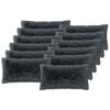 vidaXL Cushion Cover 12 pcs HEERLEN Anthracite 40 x 80 cm PV Fleece
