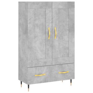 vidaXL Highboard Concrete Grey 69,5x31x115 cm Engineered Wood