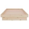 vidaXL Bed Frame without Mattress Solid Wood Single