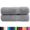 vidaXL Premium Hand Towels "SOLUND" 2 pcs Grey 50x100 cm 600 gsm