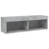 vidaXL 6 Piece TV Wall Units with LED Concrete Grey Engineered Wood