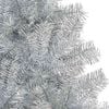 vidaXL Christmas Tree with 300 LEDs with Stand Silver 210 cm PET