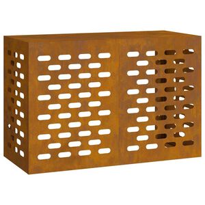 vidaXL Air Conditioner Cover Rusty 90 x 40 x 60 cm Weathering steel