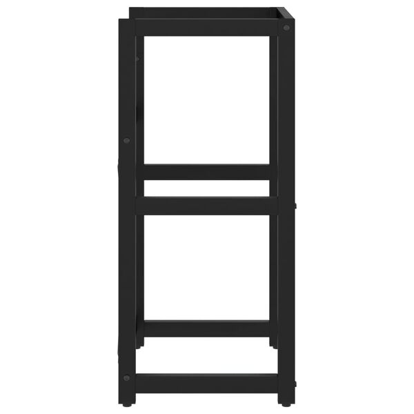 vidaXL Bathroom Washbasin Frame Black 40x38x83 cm Iron